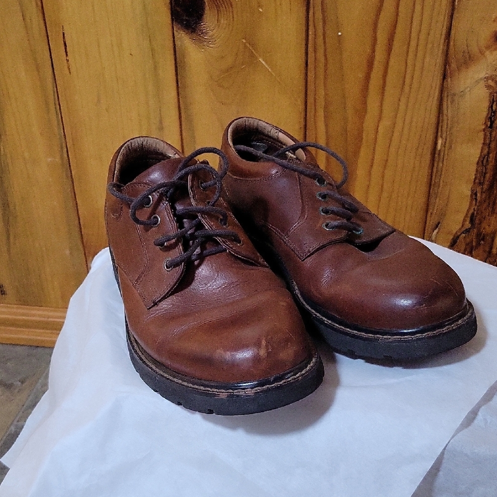 Dockers Men's Rich Brown Leather Oxfords